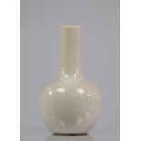 Qing Period Crackle White Monochrome Vase