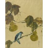 China Xia Gao painting the bird on the branch