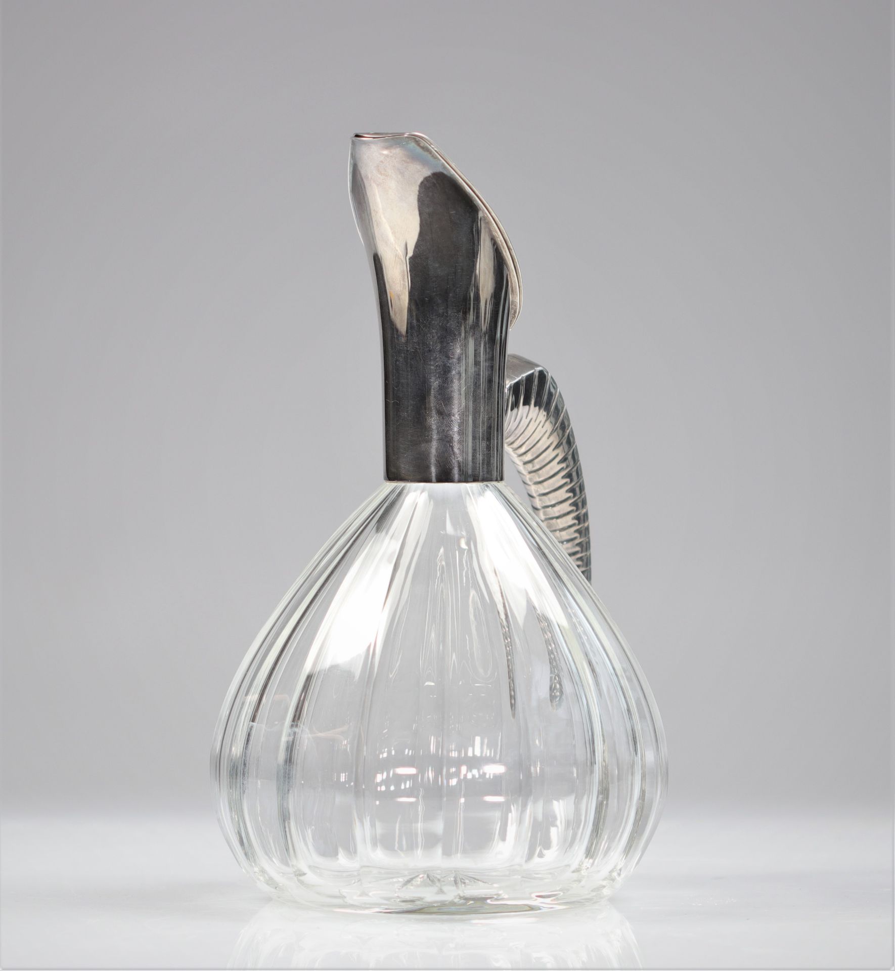 France - Silver/Crystal Art Deco decanter - 1930 - Bild 5 aus 6