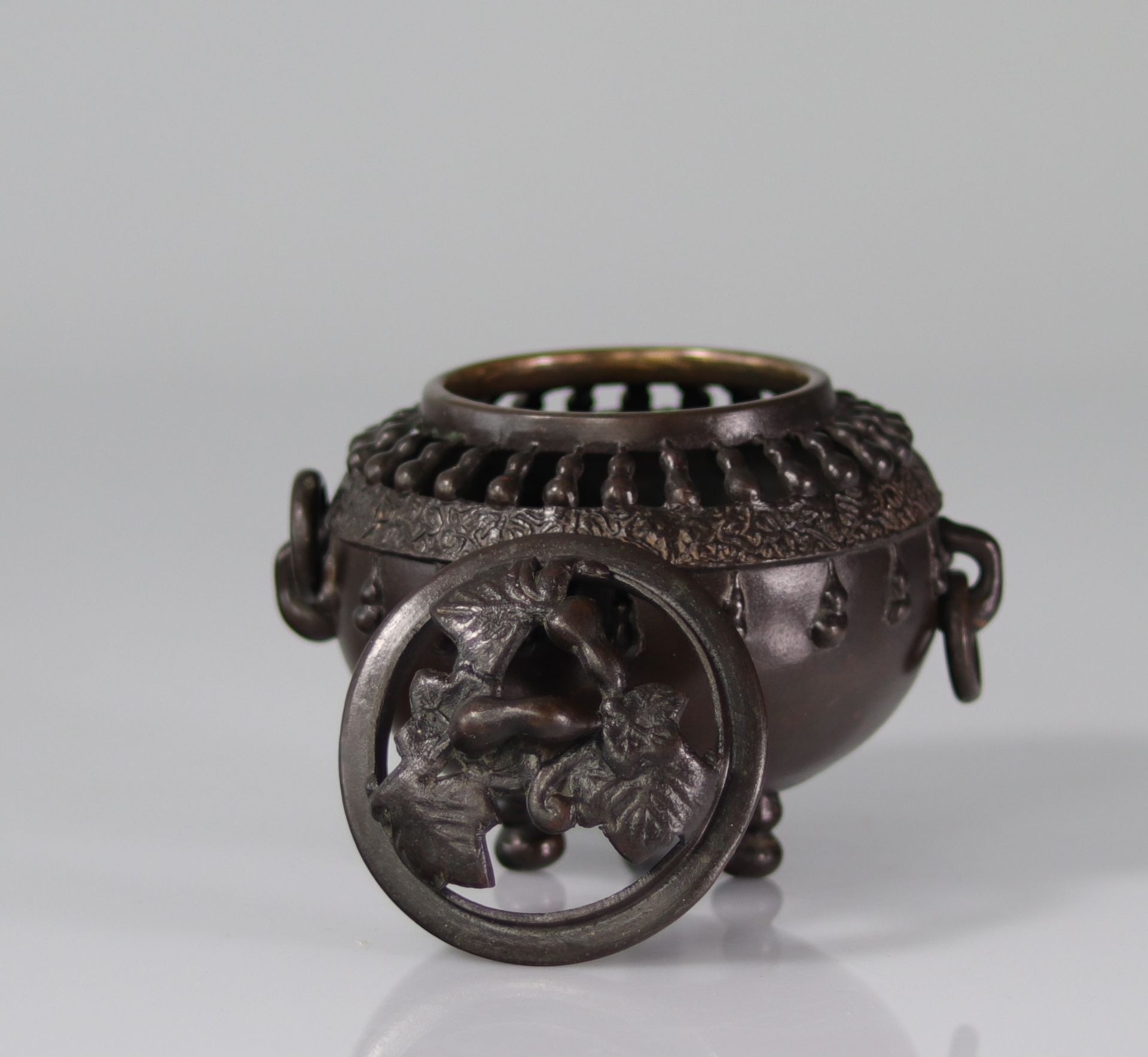 19th century Asian bronze perfume burner - Bild 4 aus 4