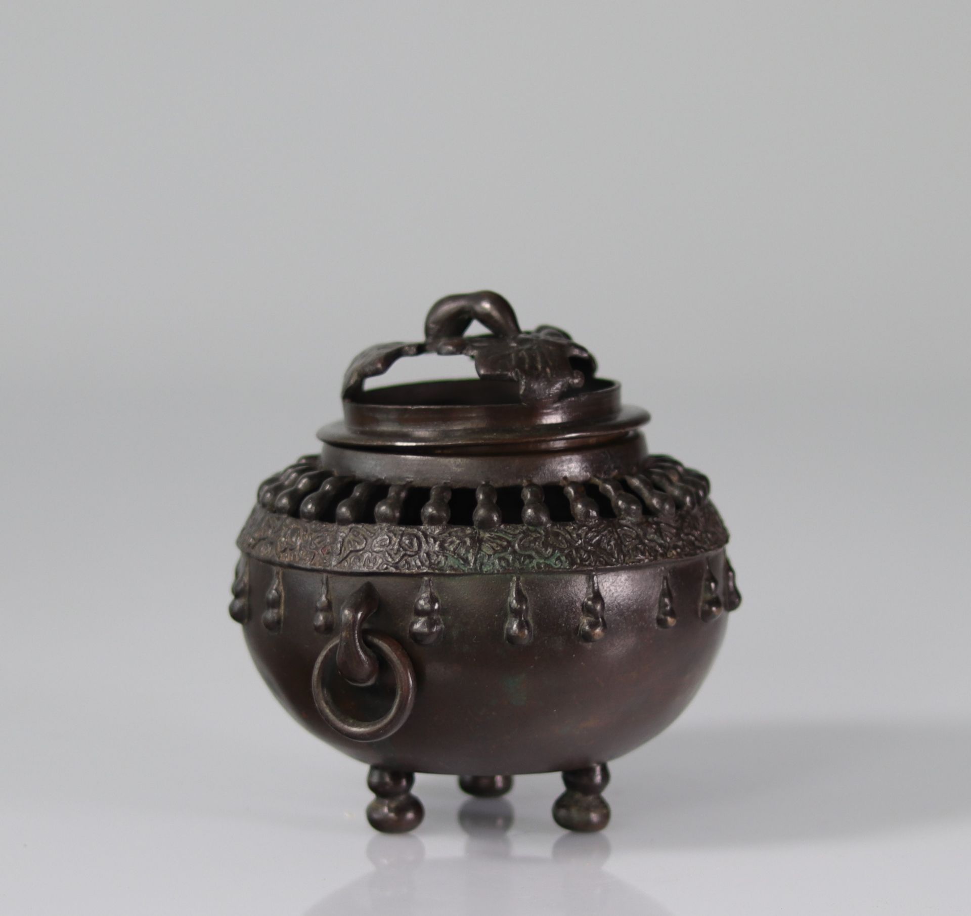 19th century Asian bronze perfume burner - Bild 3 aus 4