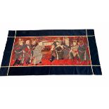 Chinese tapestry decorated with "the eight immortals" Qing period