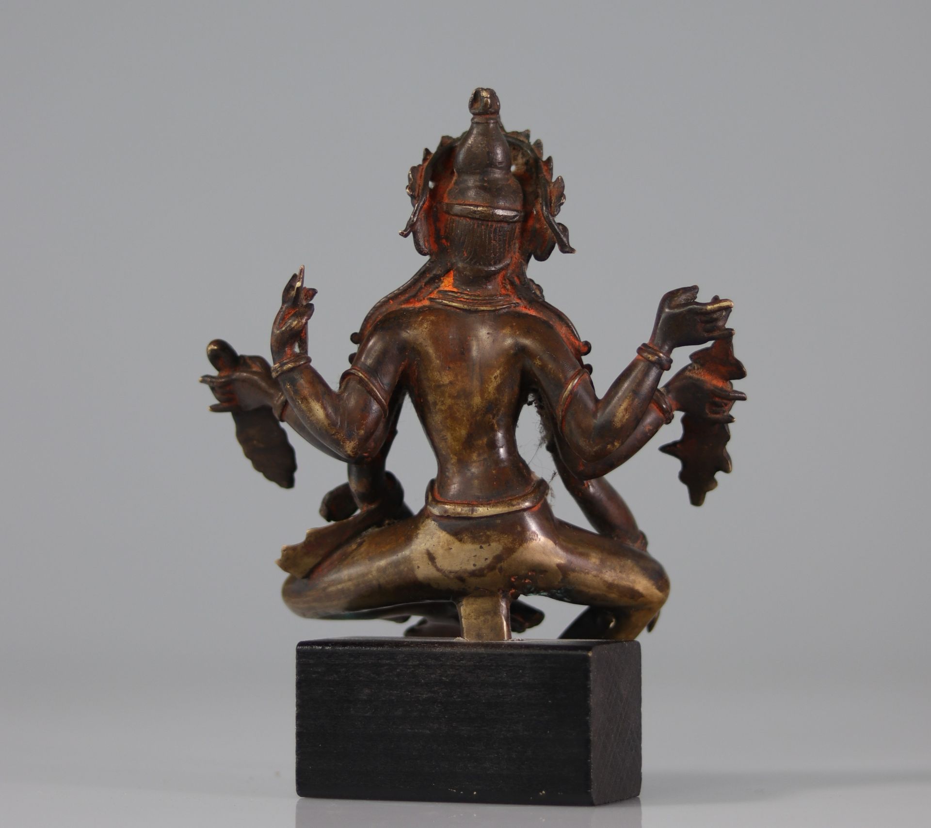 Sino-Tibetan bronze goddess sculpture. XVII/XVIIIth century - Image 3 of 3