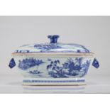 China vegetable dish and blue white tray 18th