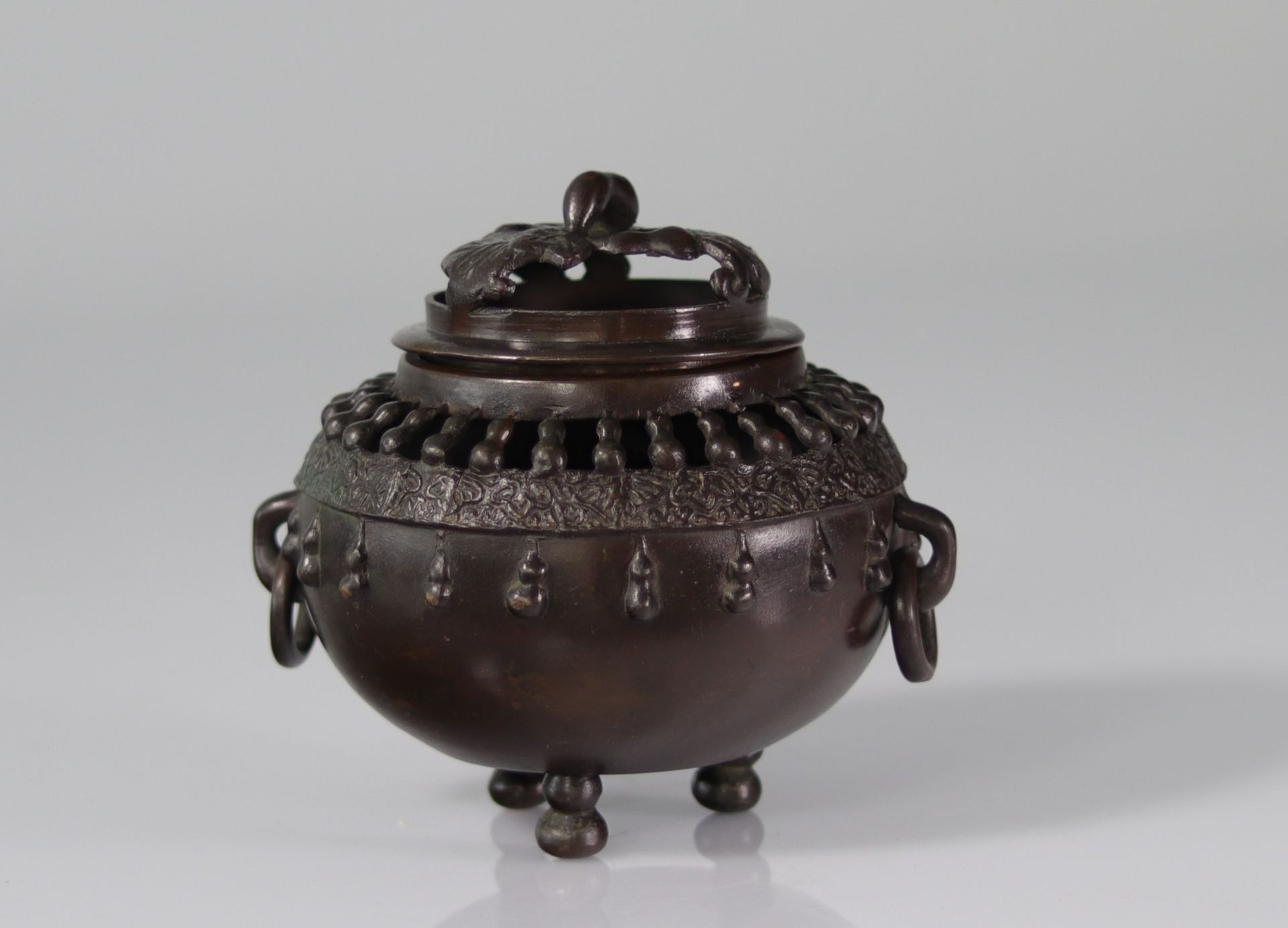 19th century Asian bronze perfume burner - Bild 2 aus 4
