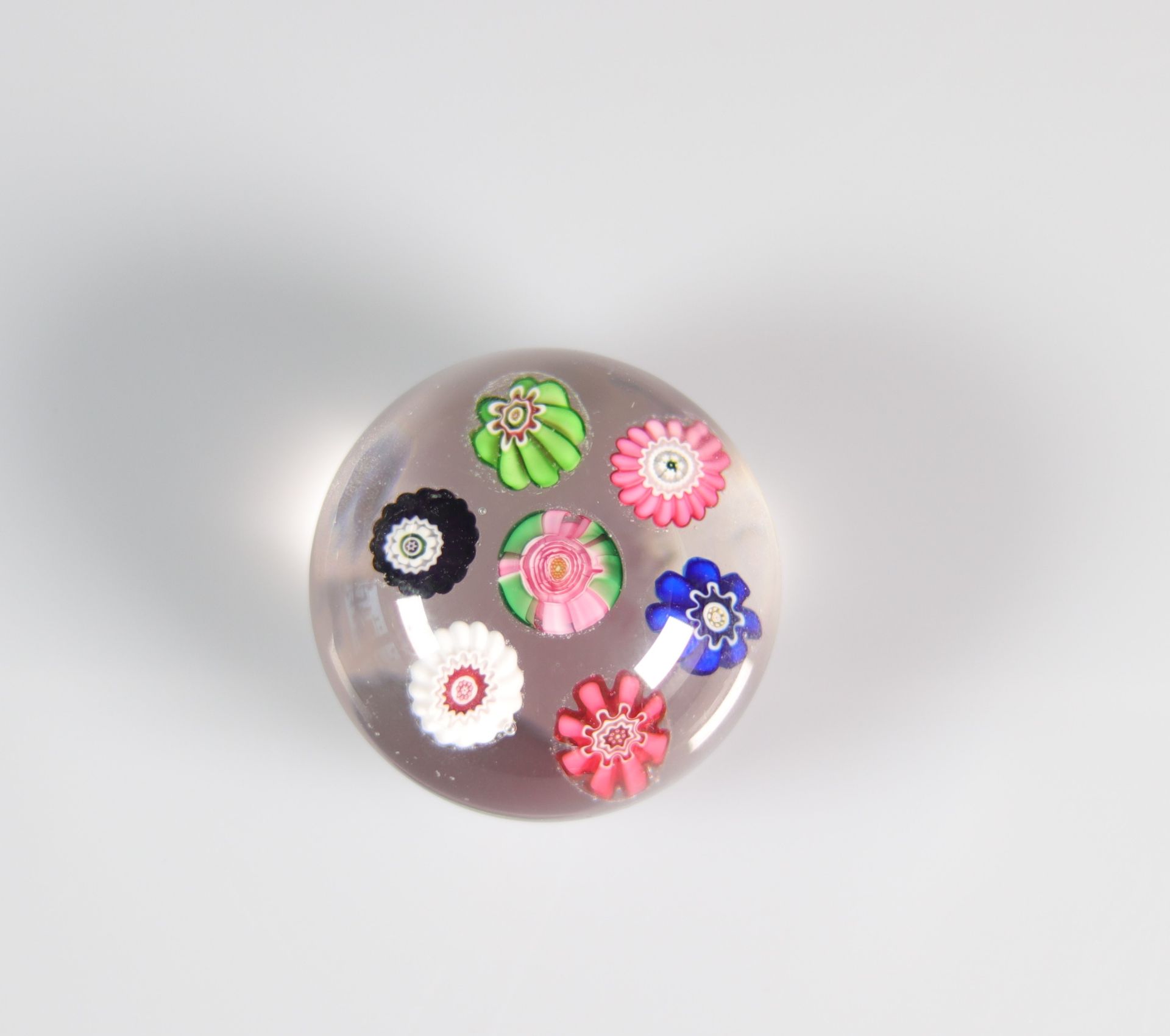 Clichy paperweight with floral decoration