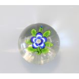 Baccarat paperweight decorated with a 19th century primrose
