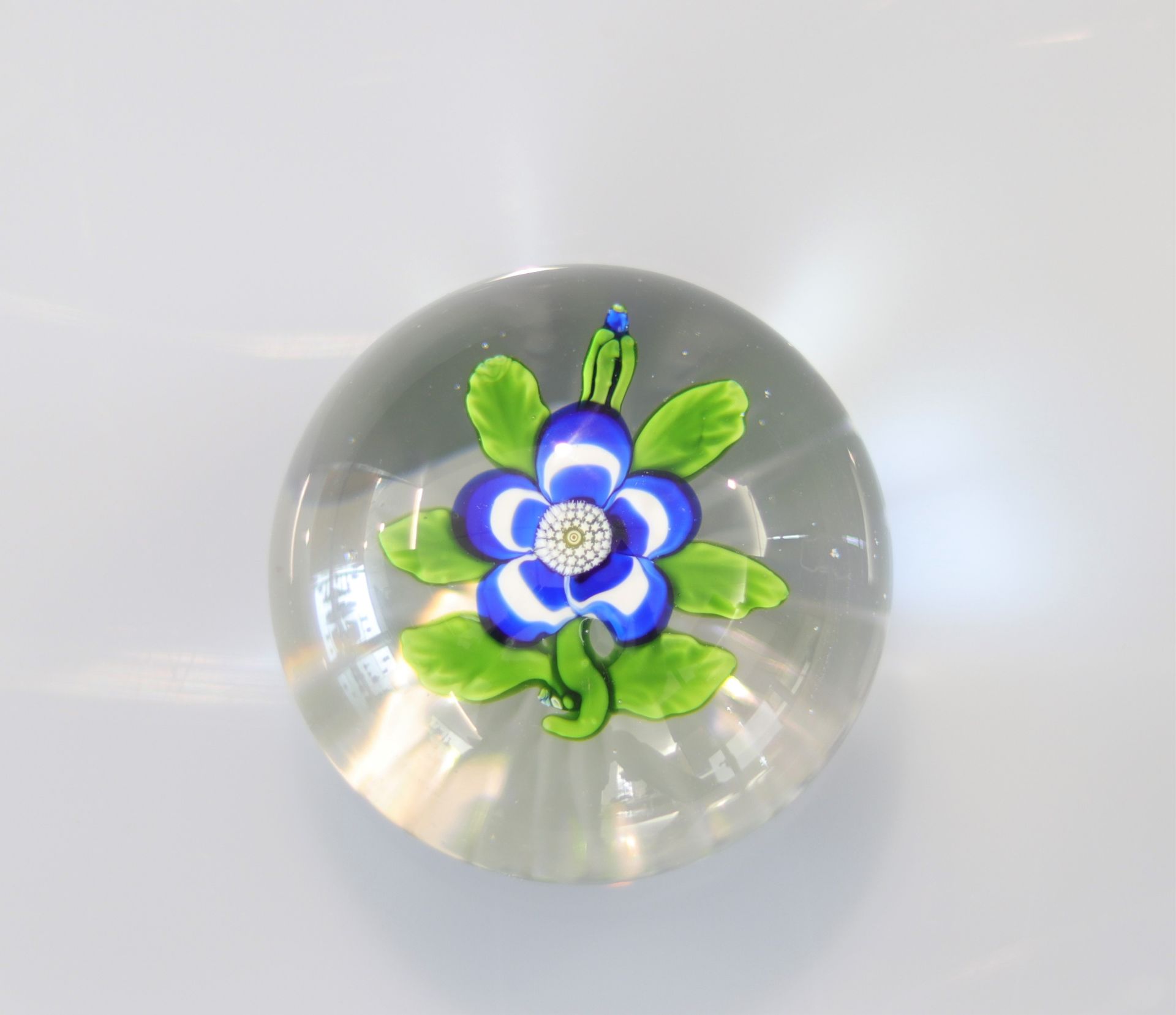 Baccarat paperweight decorated with a 19th century primrose