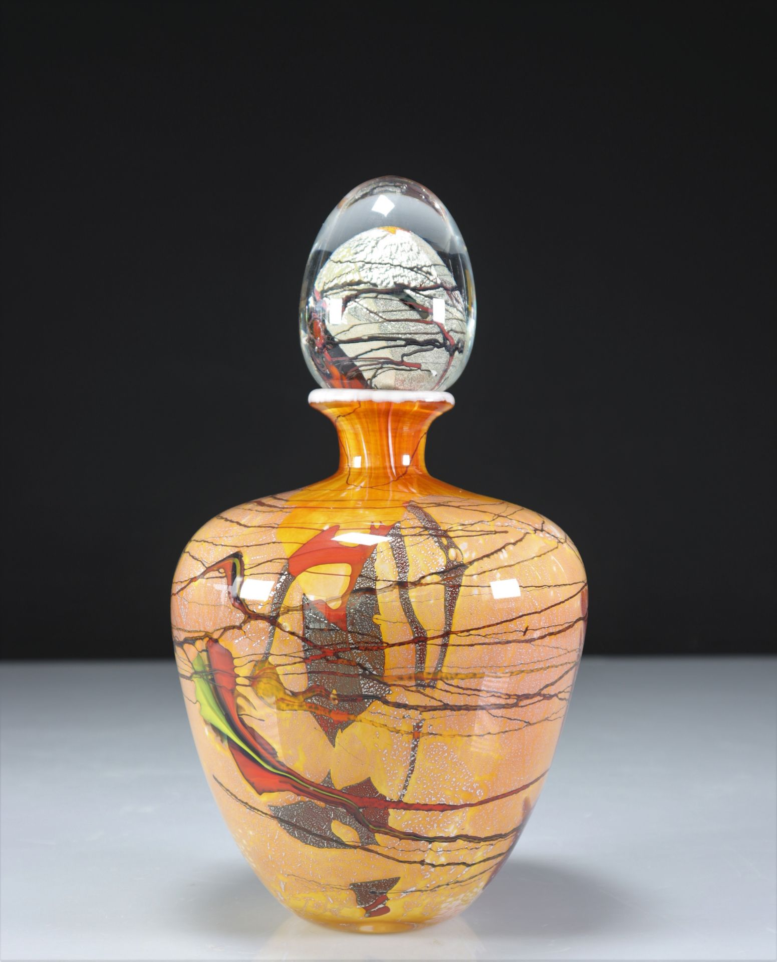 French Sarte glass bottle