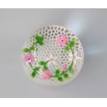 Baccarat paperweight 1986- 60/200, garland of flowers on honeycomb