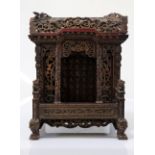 Carved wooden hotel china with various calligraphy