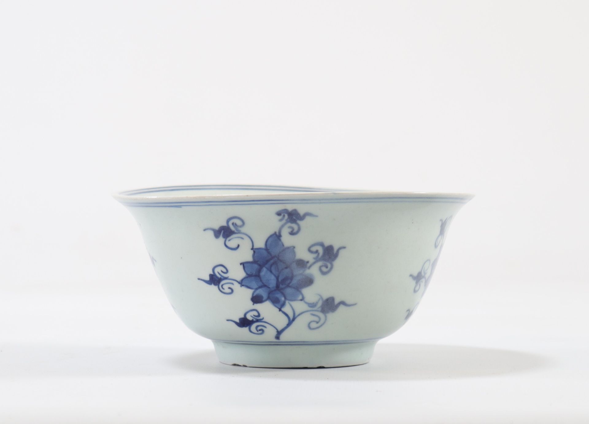 China porcelain bowl white blue mark under the piece