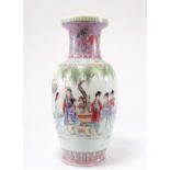 Large republic porcelain vase decorated with women