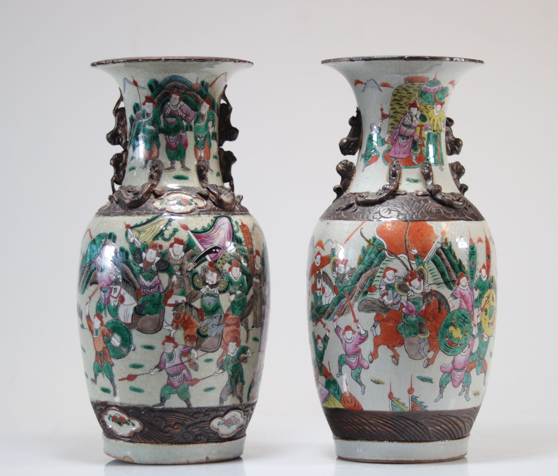 Nankin porcelain vases