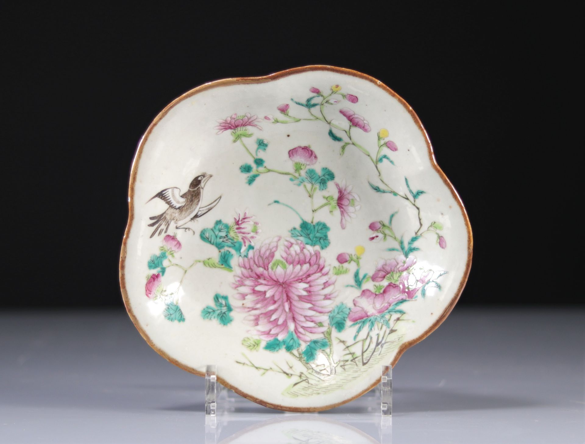 19th century Chinese famille rose porcelain shot