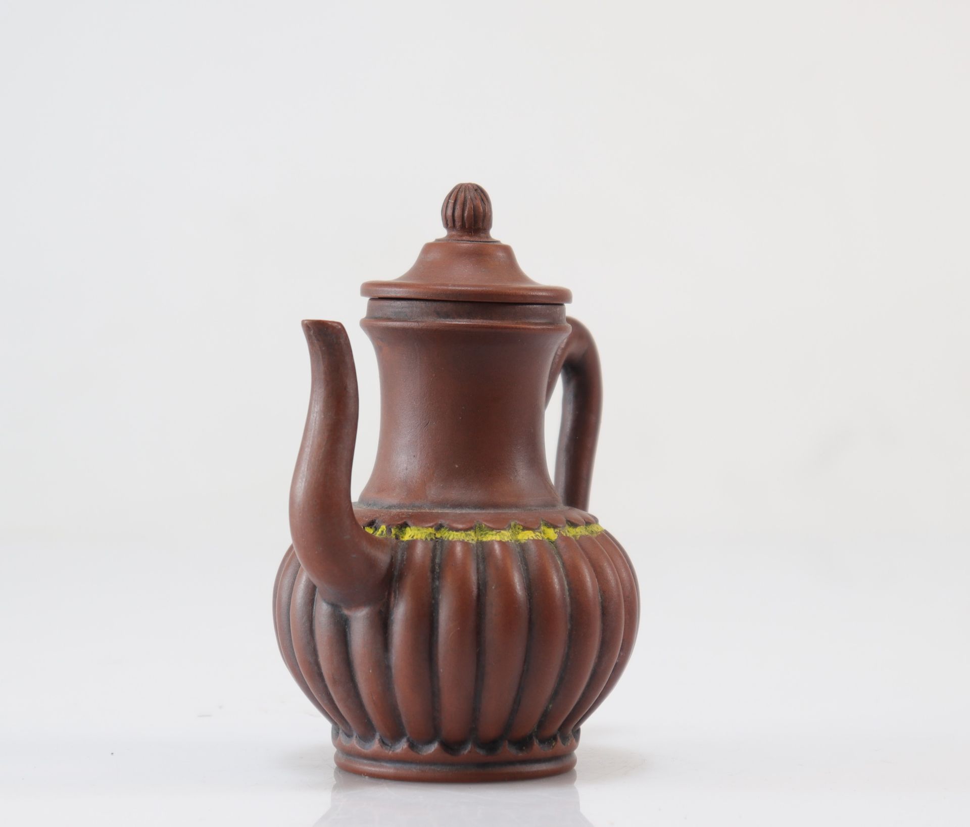 Mongolian style Yixing stoneware teapot - Image 2 of 5