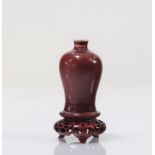 Ox blood vase Qing period