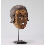 Asian mask in carved gilded wood, 18th/19th century