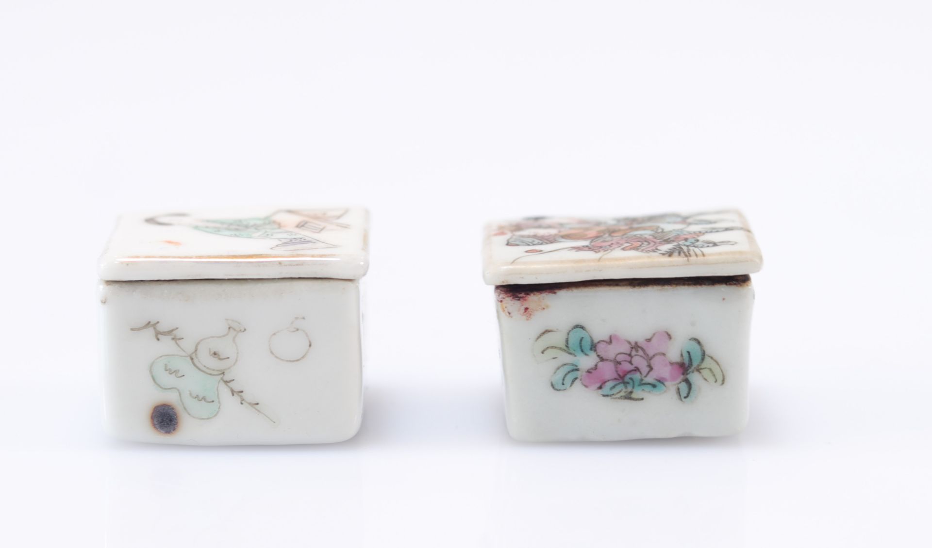 Chinese porcelain covered boxes - Image 3 of 7