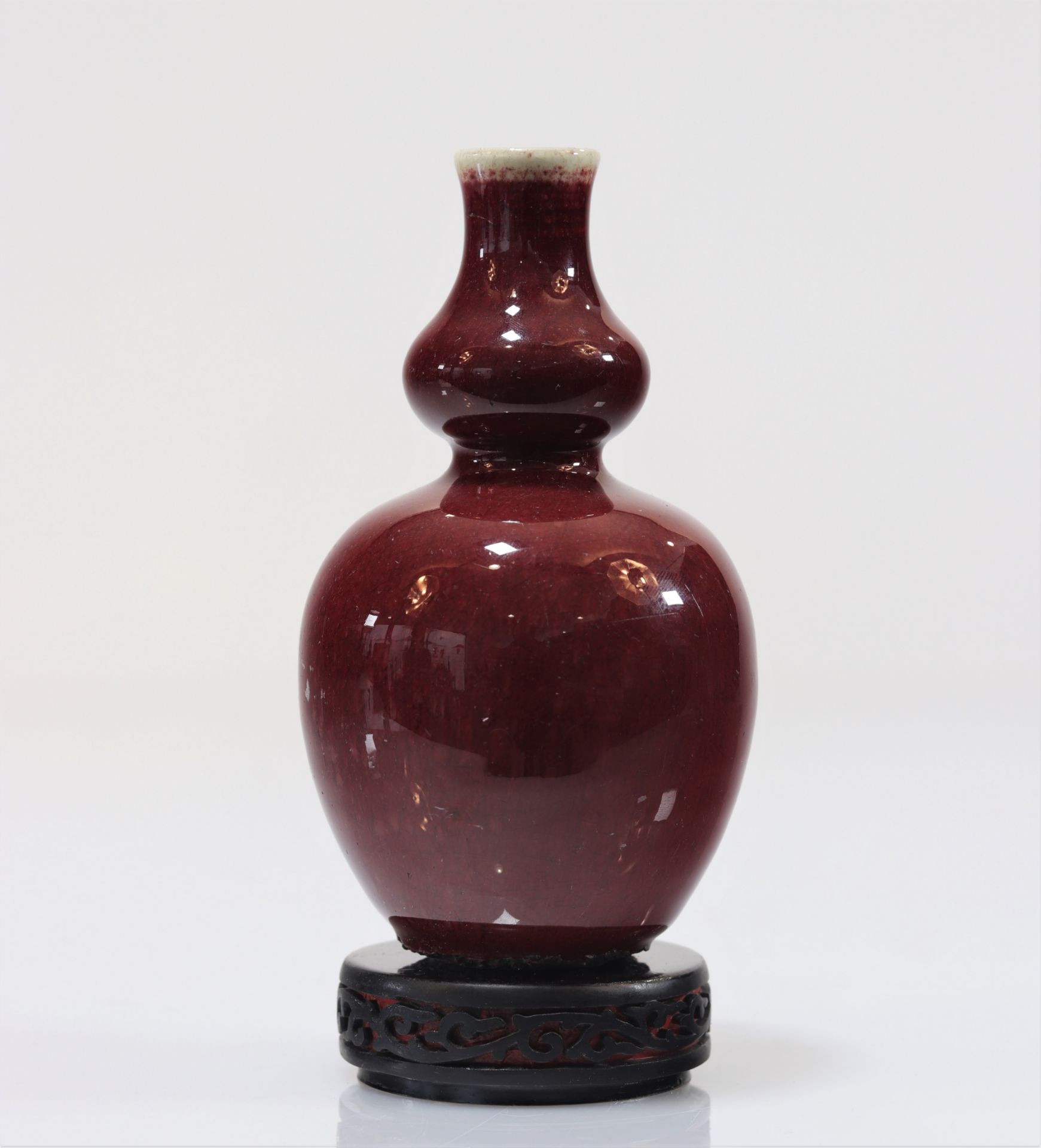 Oxblood double gourd vase - Bild 3 aus 4