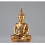 Buddha in gilded bronze Thailand XVIII