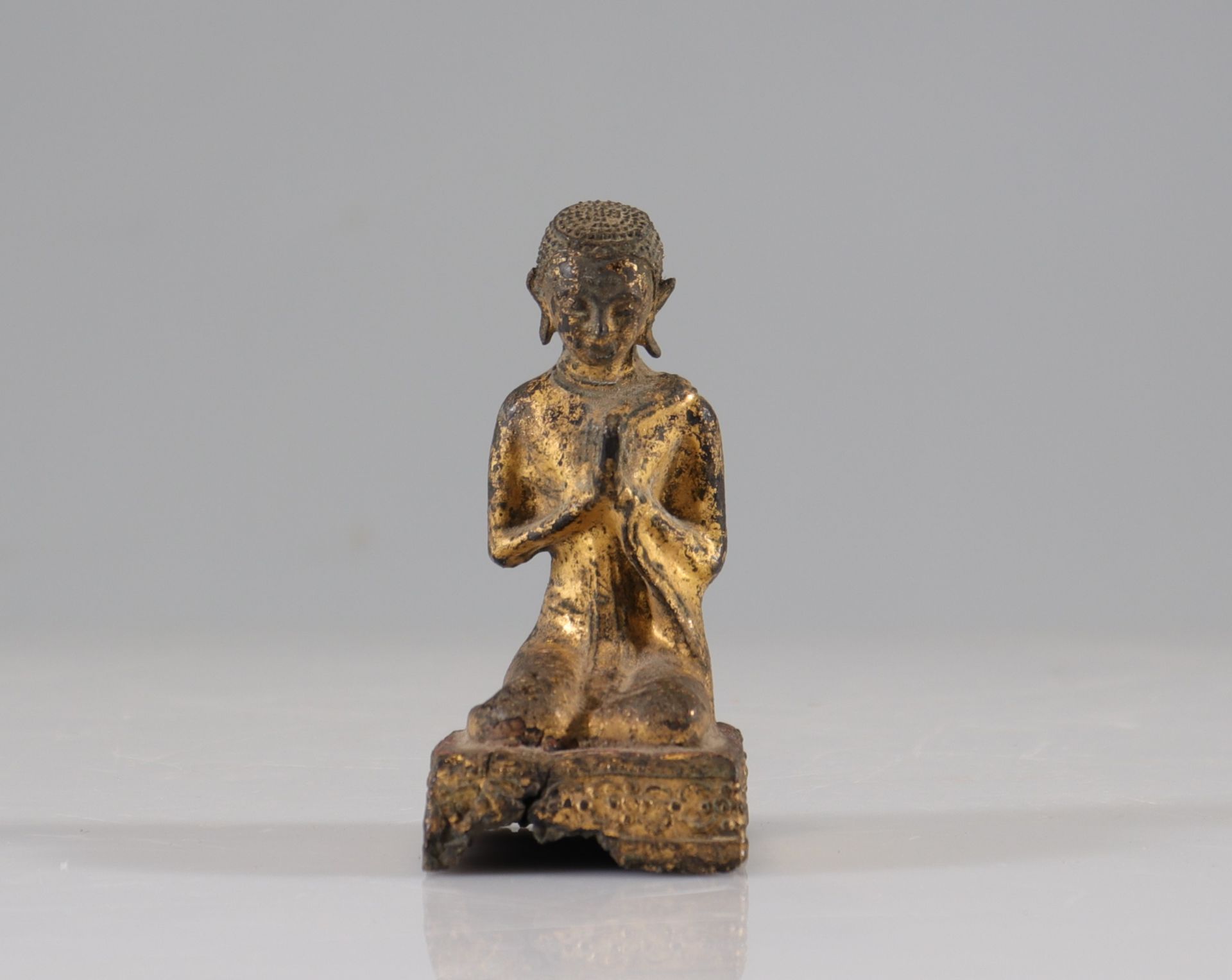 Buddha in gilt bronze XVIIIth or earlier