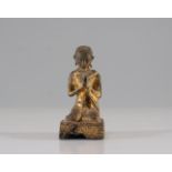 Buddha in gilt bronze XVIIIth or earlier