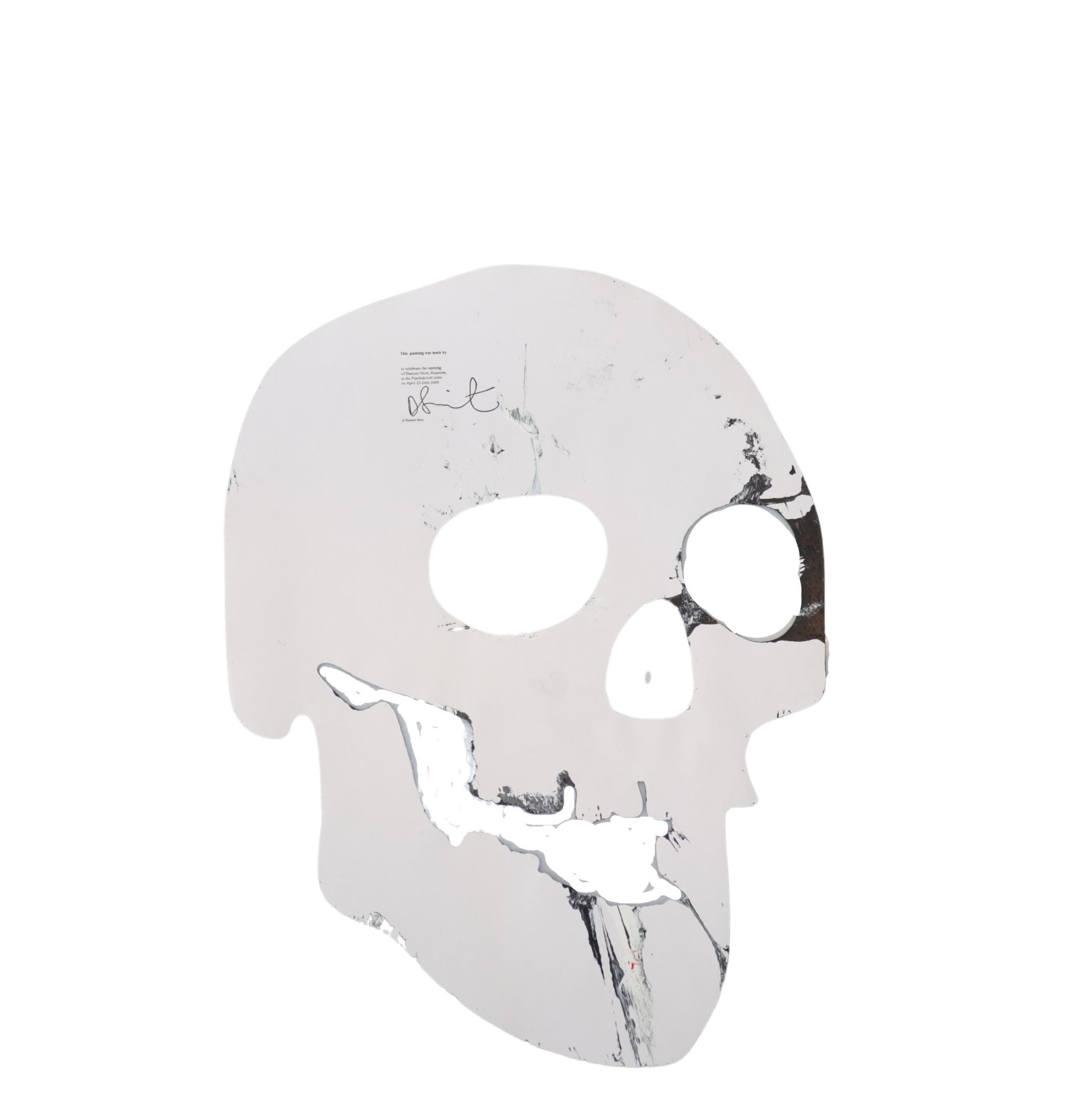 Damien Hirst. 2009. Skull. Spin Painting, acrylic on paper. Stamp of the signature "Hirst" on the ba - Bild 2 aus 2