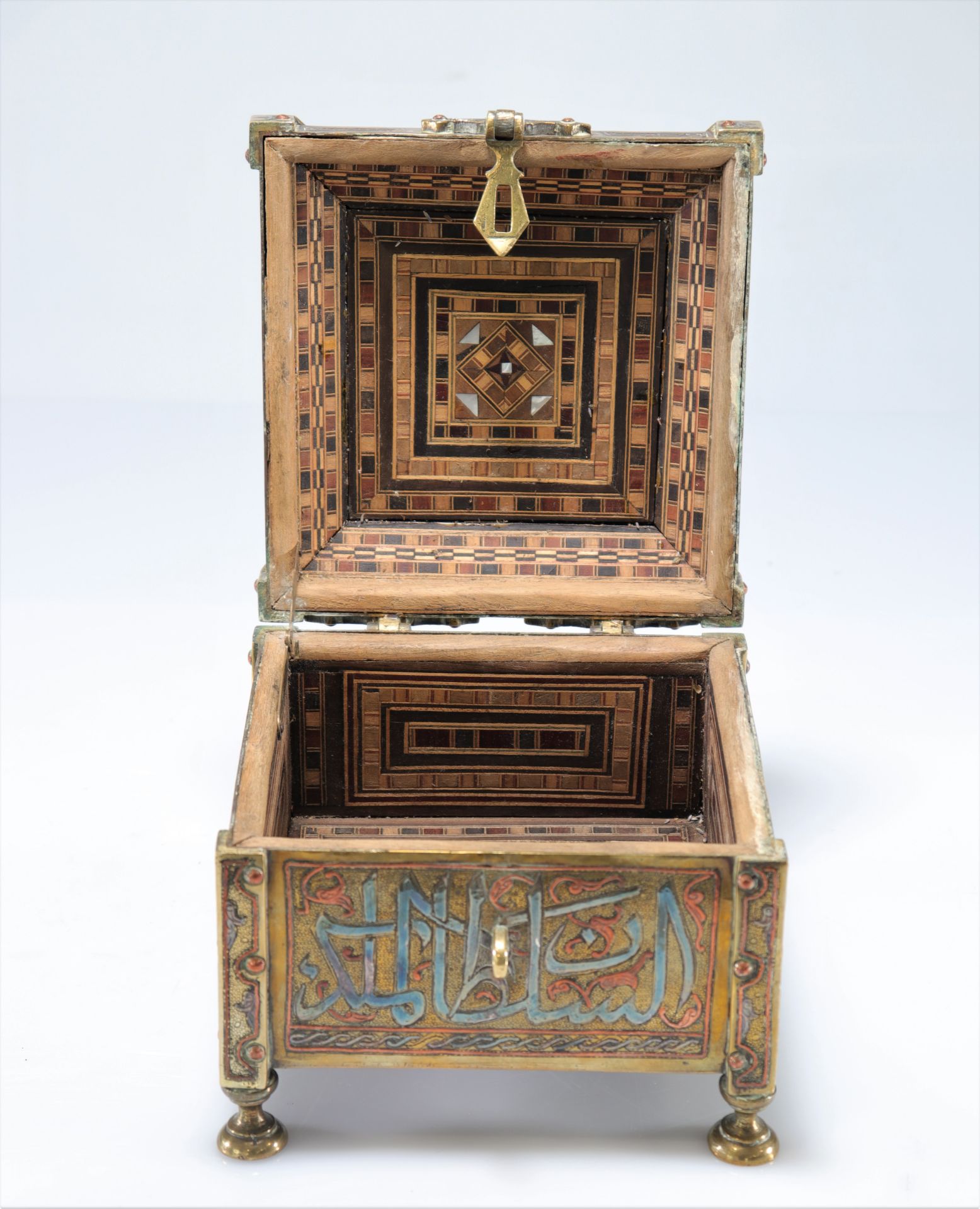 Ottoman box with Koran brass and silver and copper inlay "Cairowe" - Bild 10 aus 10