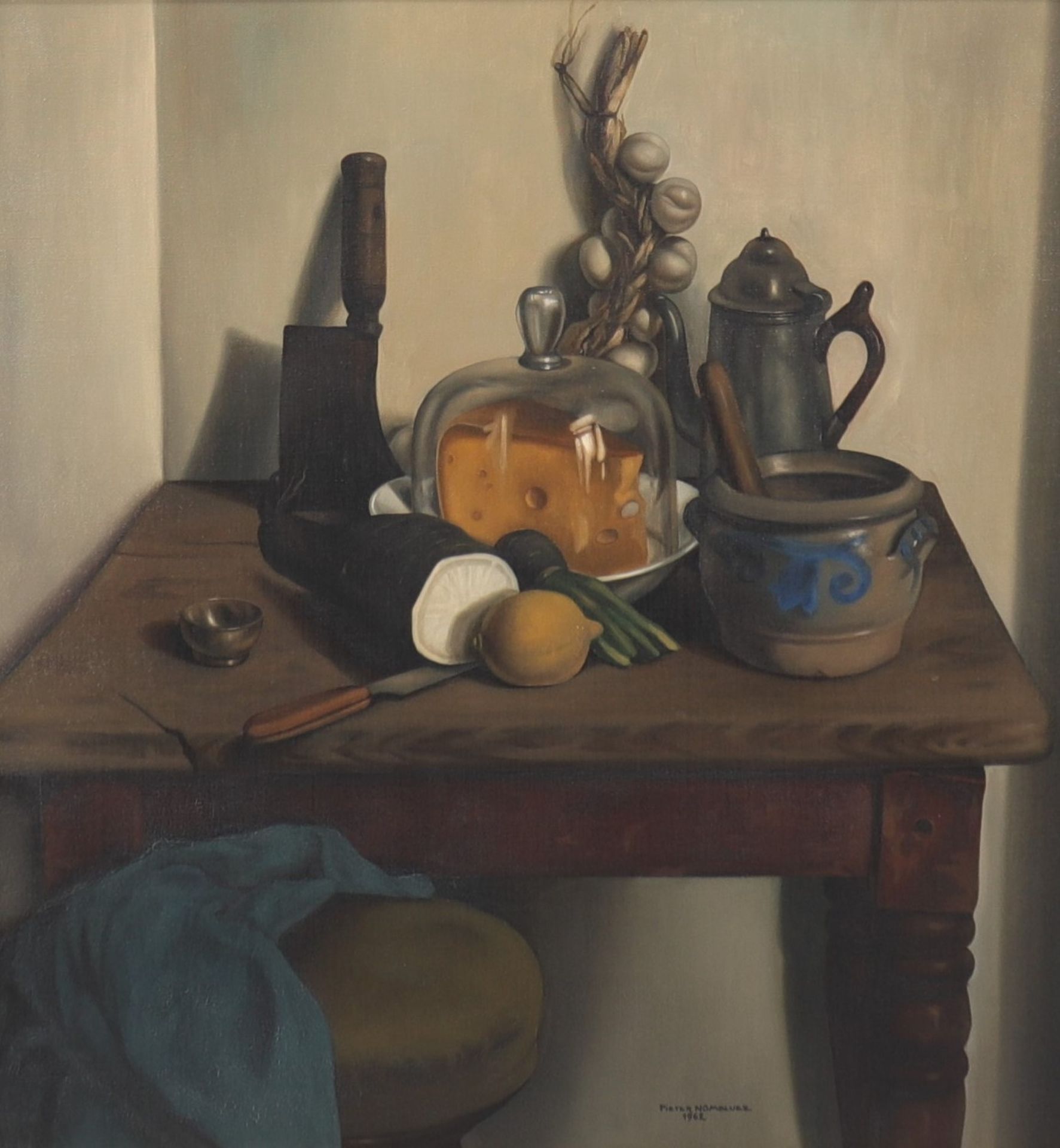 Pieter NOMBLUEZ (1923) Oil on canvas "still life"