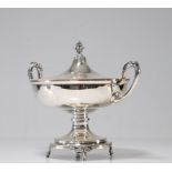 Hallmarked Louis XVI style solid silver vegetable dish