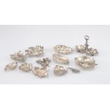 BUCCELLATI set (12pc) of solid 925 silver table decorations