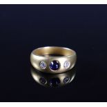 Ring in 9k gold and stones for (7.39gr)