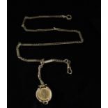 Sovereign Gold Coin Edward VII mounted on a gold chain (34.50gr)