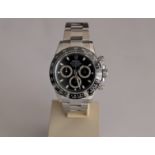 Rolex Daytona Steel never worn Black Dial 2020 Original box and paper 116500