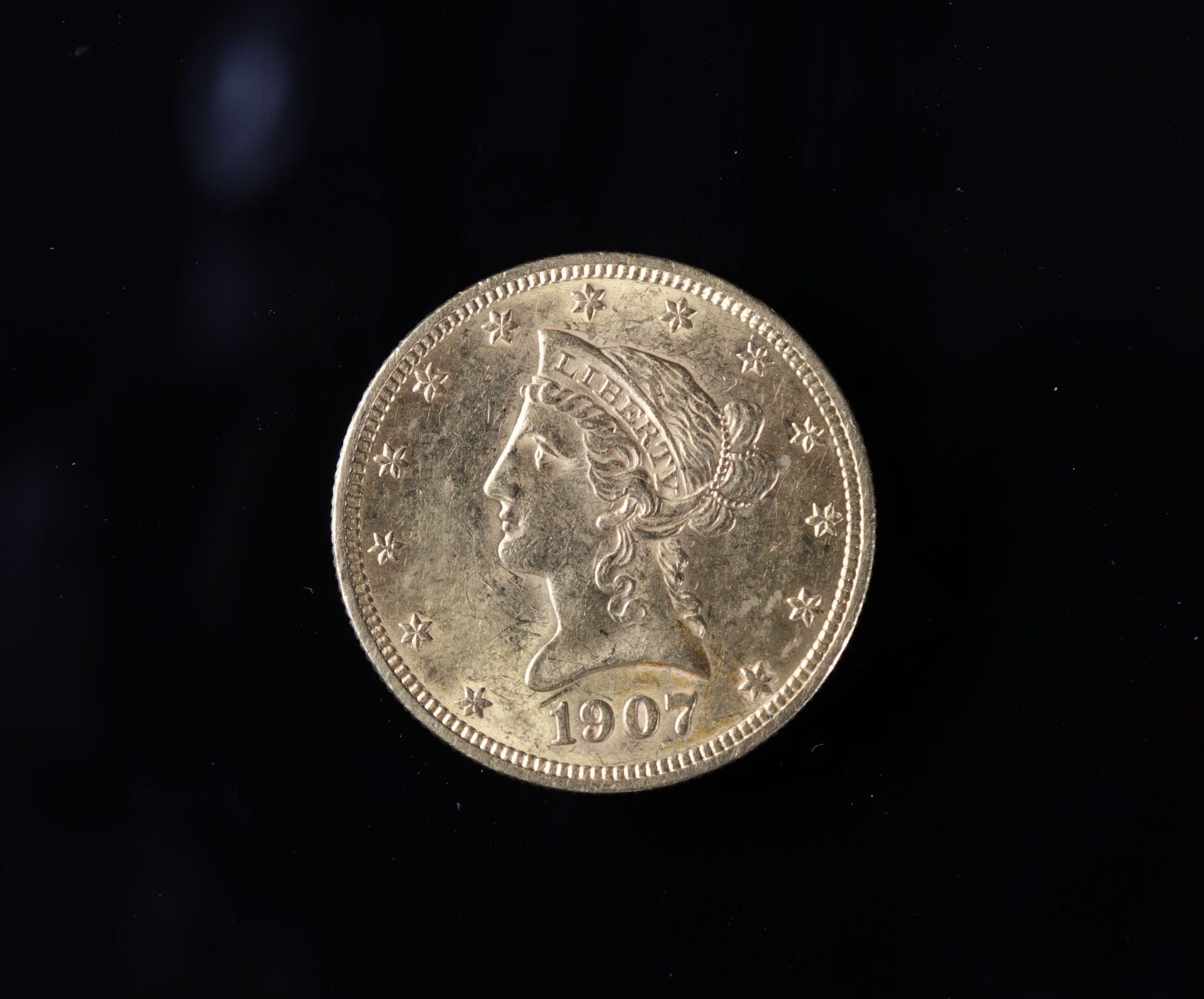 Coin 10 Dollars Gold Liberty 1907