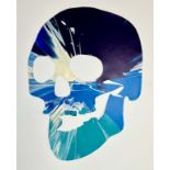 Damien Hirst. 2009. Skull. Spin Painting, acrylic on paper. Stamp of the signature "Hirst" on the ba