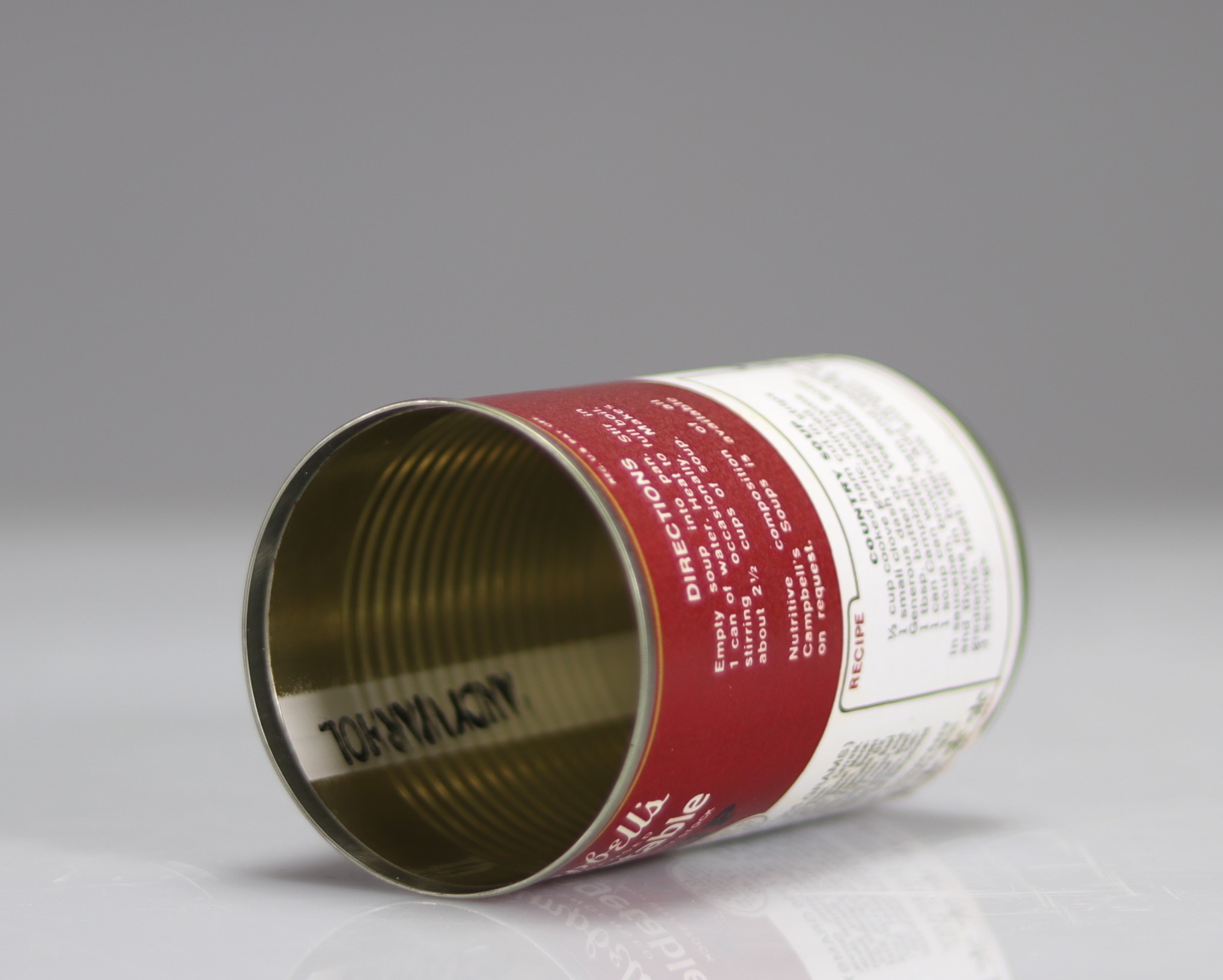 Andy Warhol (after). Campbell's Soup "Vegetable". Metal tin can. - Image 4 of 4