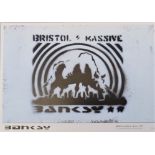 Banksy. Bristol Massive. Bristol, 1999. Color offset print, published by Bristol Photography in 1999