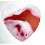 Damien Hirst. 2009. Heart. Spin Painting, acrylic on paper. Stamp of the signature "Hirst" on the ba