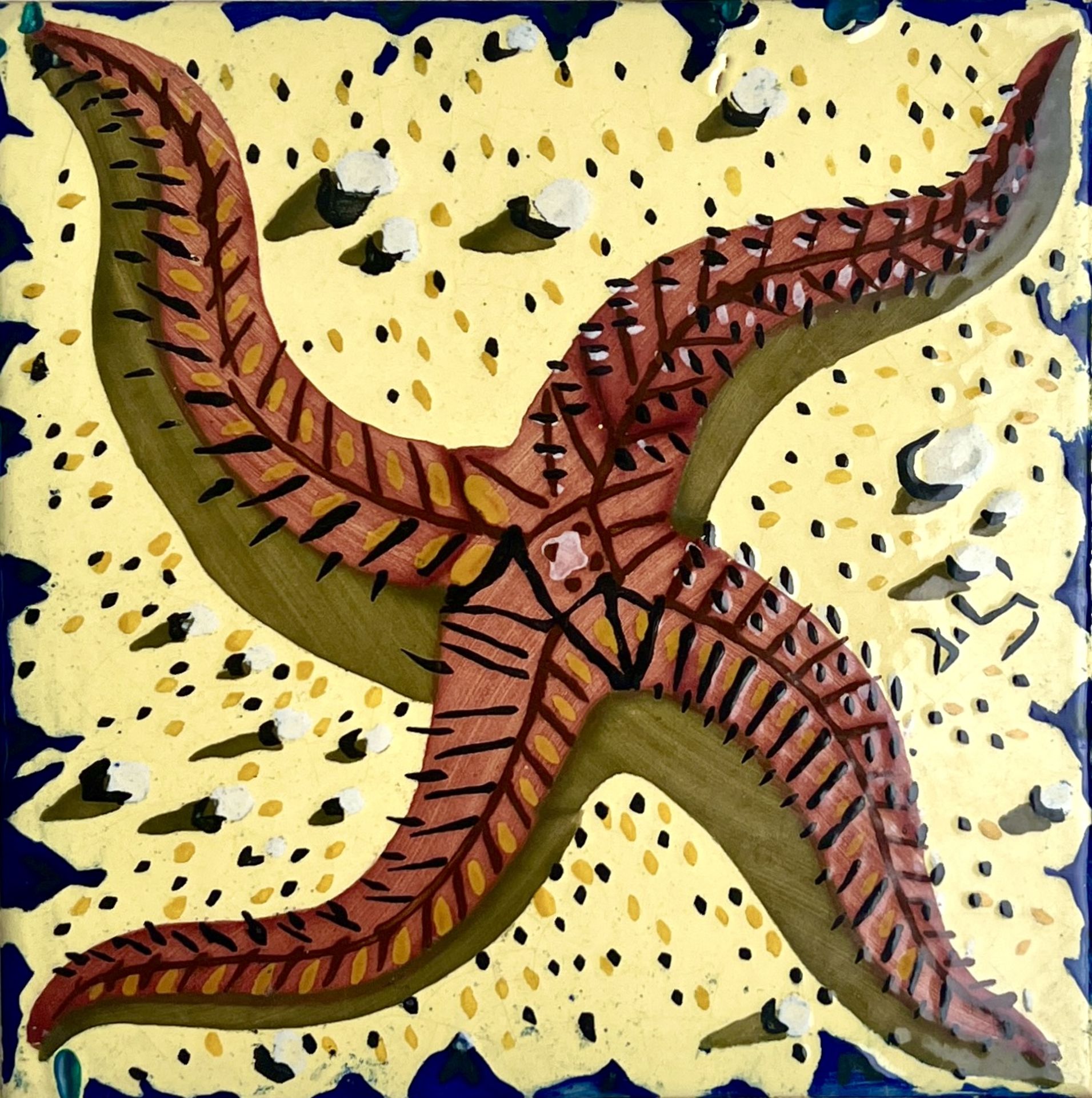 Salvador Dali glazed terracotta "starfish" stamped on the back 1954 Maurice Duchin