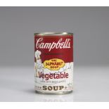 Andy Warhol (after). Campbell's Soup "Vegetable". Metal tin can.