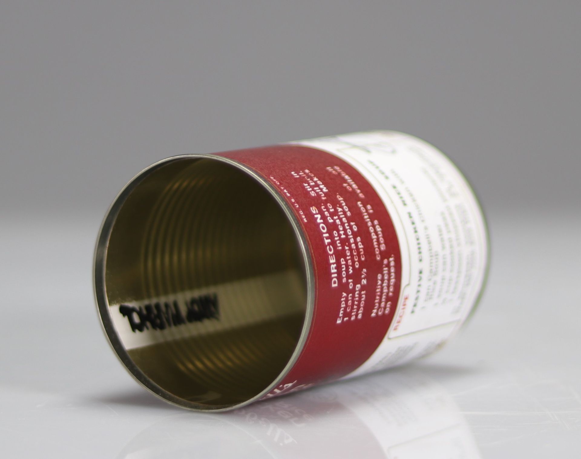 Andy Warhol (after). Campbell's Soup "Chiken with rice". Metal tin can. - Bild 3 aus 4