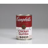 Andy Warhol (after). Campbell's Soup "Chiken Gumbo". Metal tin can.