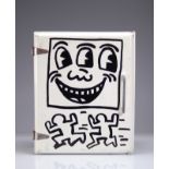 Keith Haring. Medicine cabinet. Pen drawing on the wardrobe door. Signed "K.Haring" inside. Dated 82