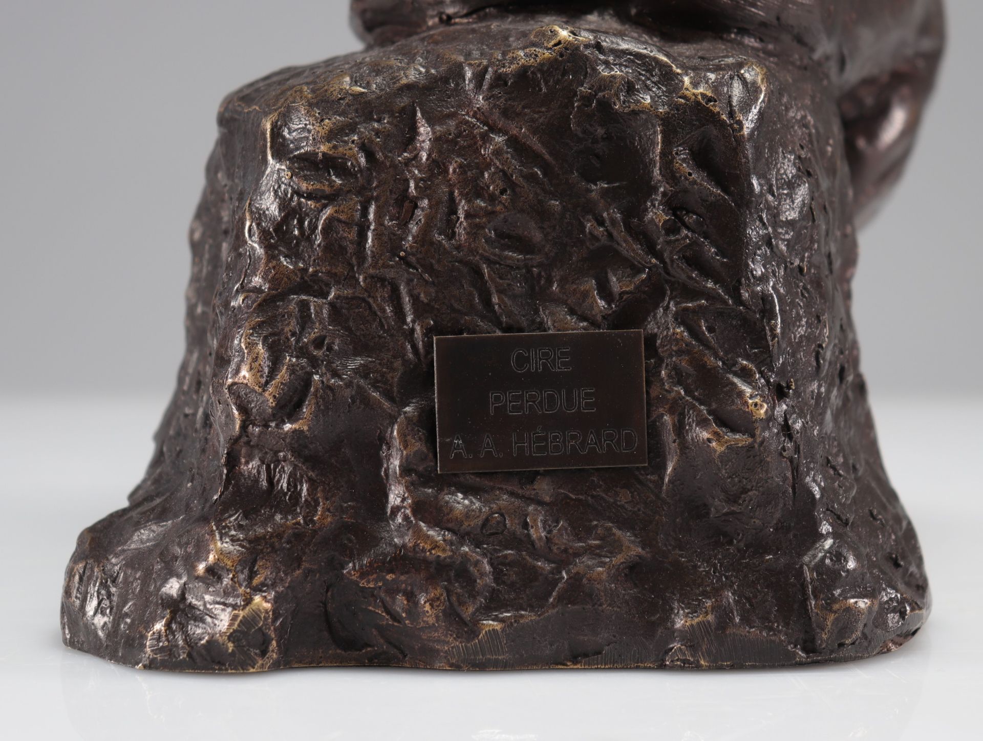 Auguste Rodin (After). " The Thinker ". Lost wax bronze with brown patina. Signed "Rodin" hollow. Be - Image 5 of 6