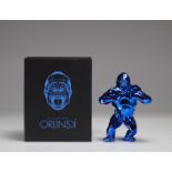 Richard Orlinsky. Kong (Blue Edition). Painted resin sculpture. Mint condition in its original box a