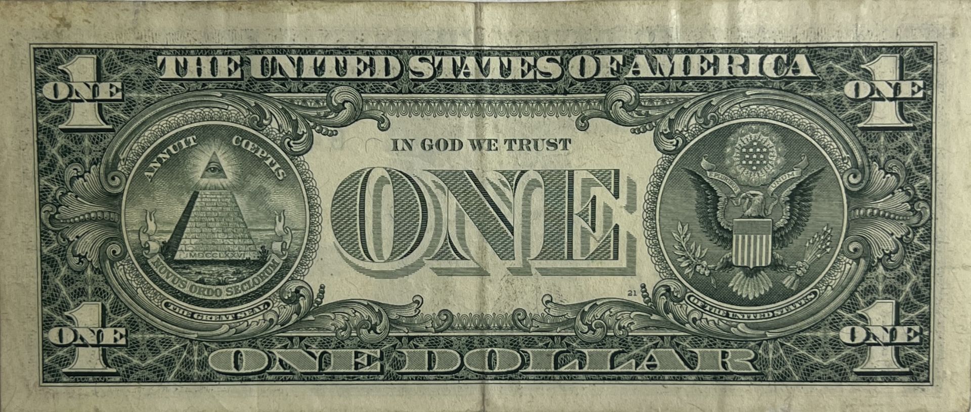 Banksy. â€œRat Paparazziâ€. 2015. Ink stencil on a real one dollar banknote from â€œThe United Stat - Bild 2 aus 4