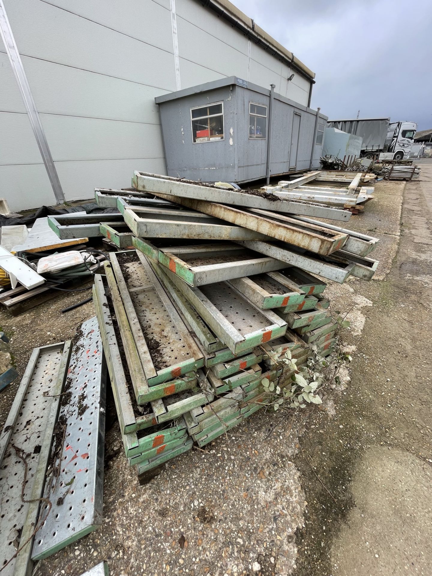 Large Quantity of galvanised steel Scaffolding and Steps - Image 3 of 16