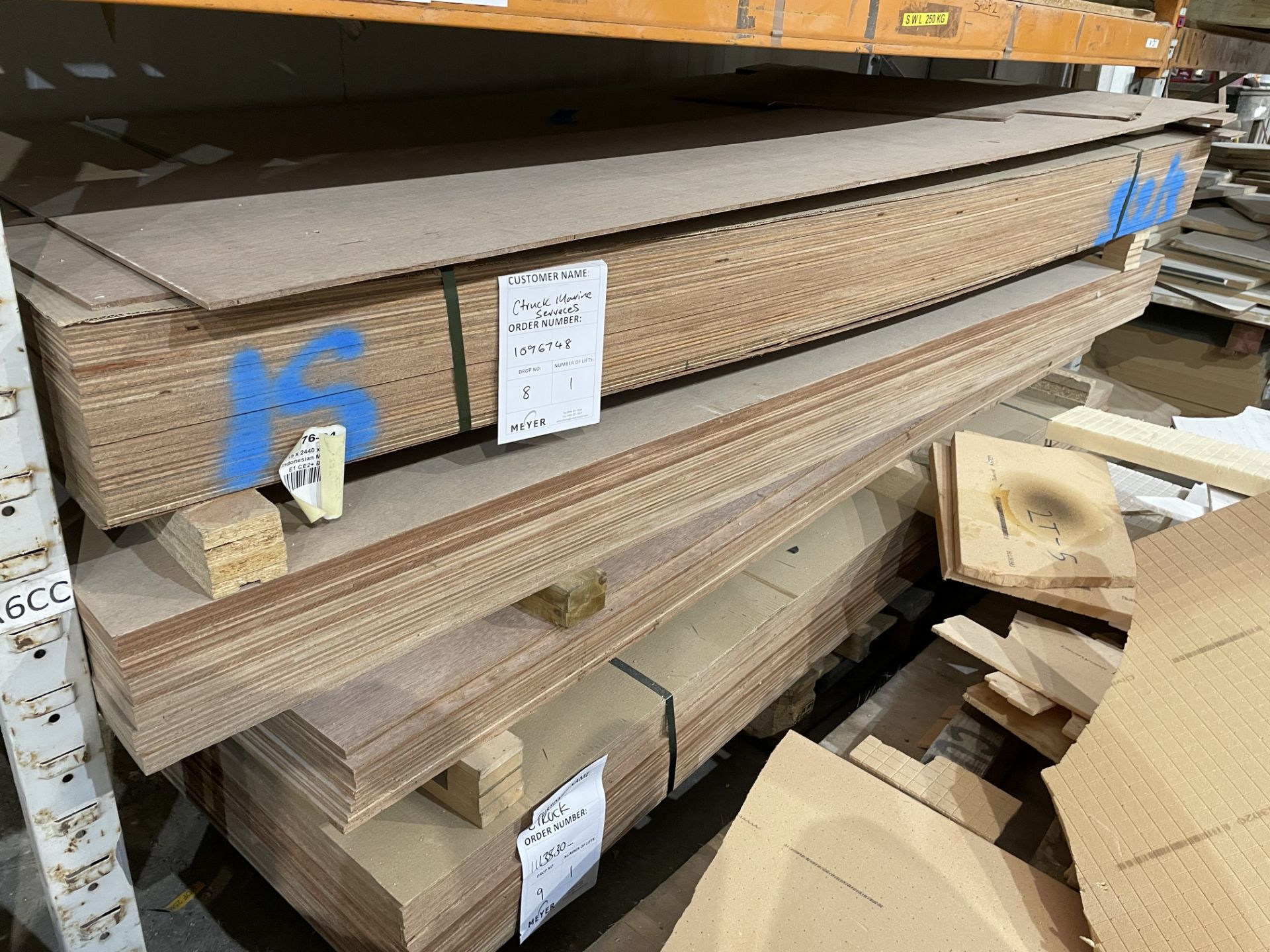 Quantity of Various Thickness 8x4' Marine Ply Boards - Image 3 of 4